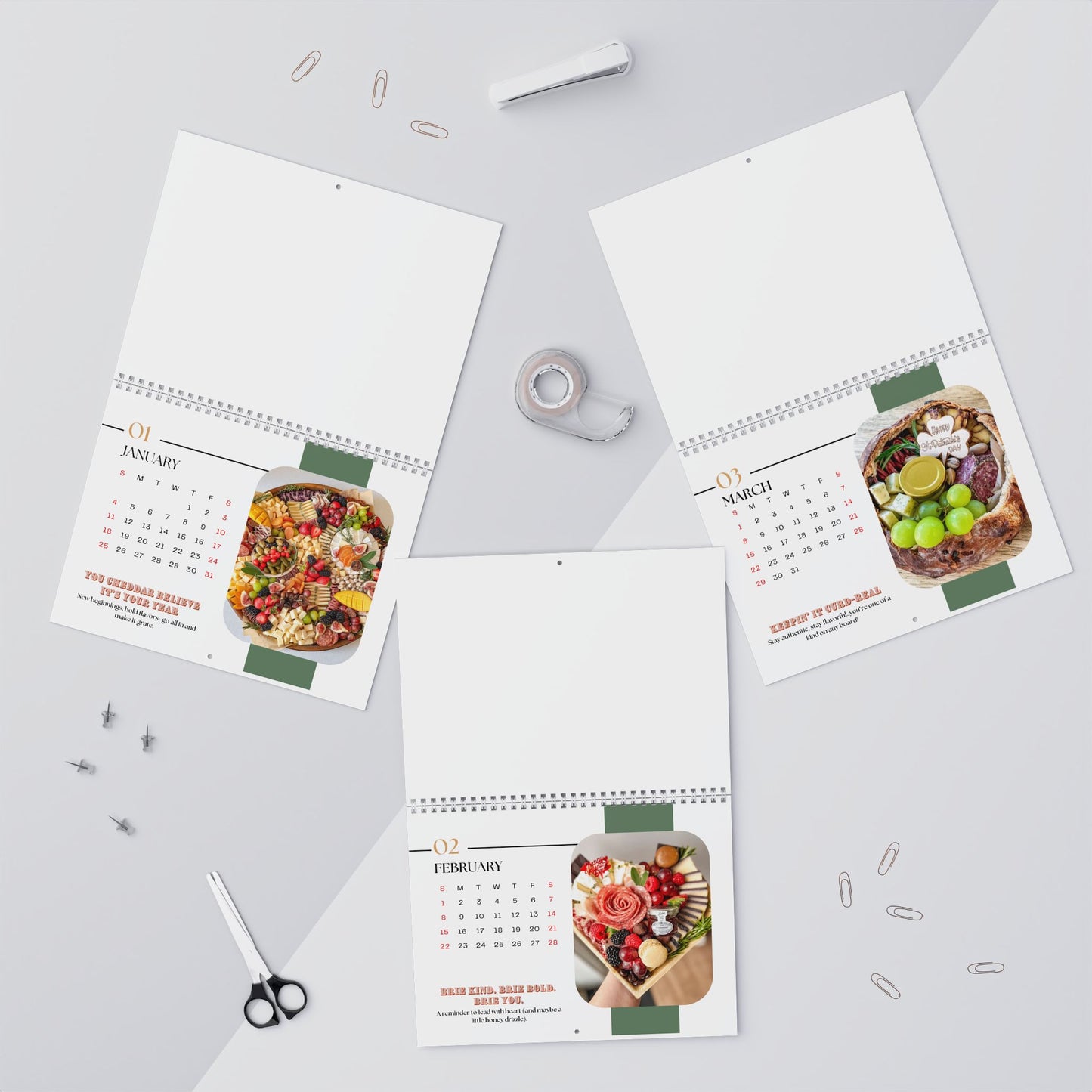 A Cheesy 2026 Calendar