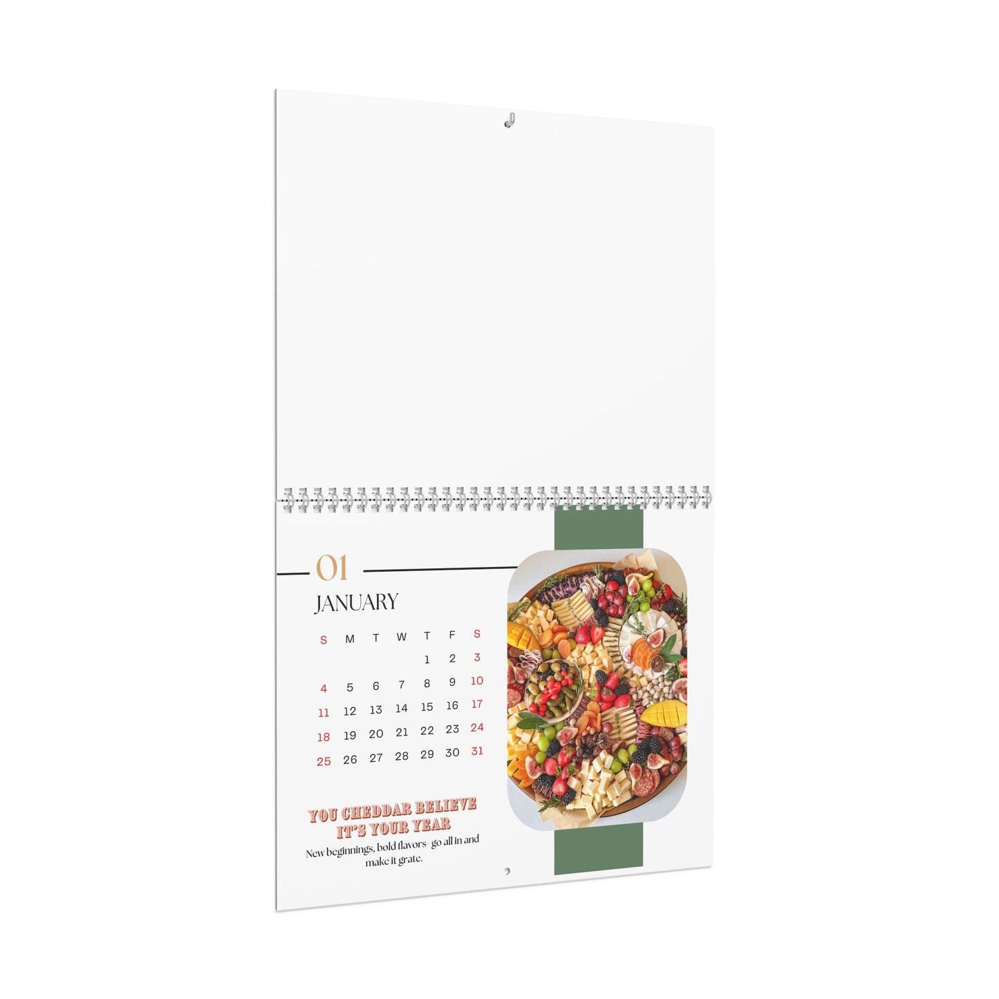 A Cheesy 2026 Calendar