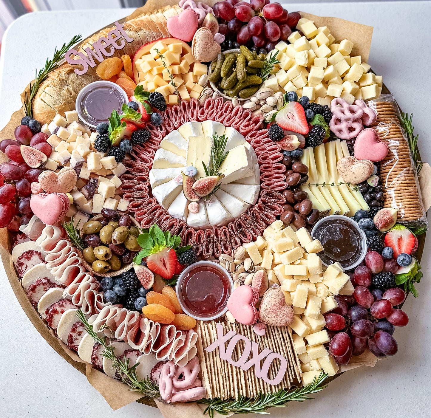 23-24" Grazing Table Board (serves 30-40, RENTAL ONLY)