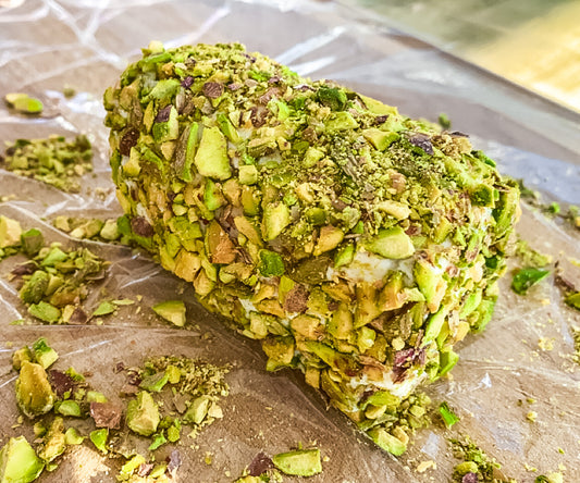 Pistachio Rolled Honey Goat Cheese